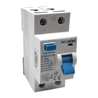 RCCB 2X40A 30mA 2M A-Type