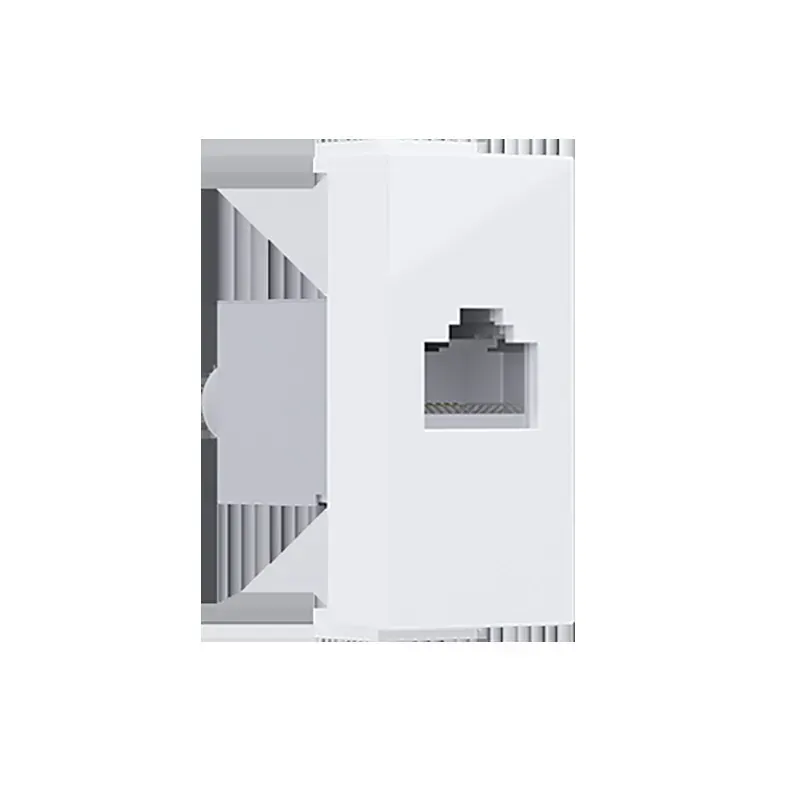 MODYS ΠΡΙΖΑ ΔΙΚΤΥΟΥ ΛΕΥΚΗ RJ45 CAT.6 IP20 ΜΕ ΘΩΡΑΚΙΣΗ