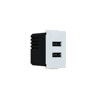 MODYS ΠΡΙΖΑ ΤΡΟΦΟΔΟΣΙΑΣ USB 2XUSB A+C ΛΕΥΚΟ 5VDC 3A IP20