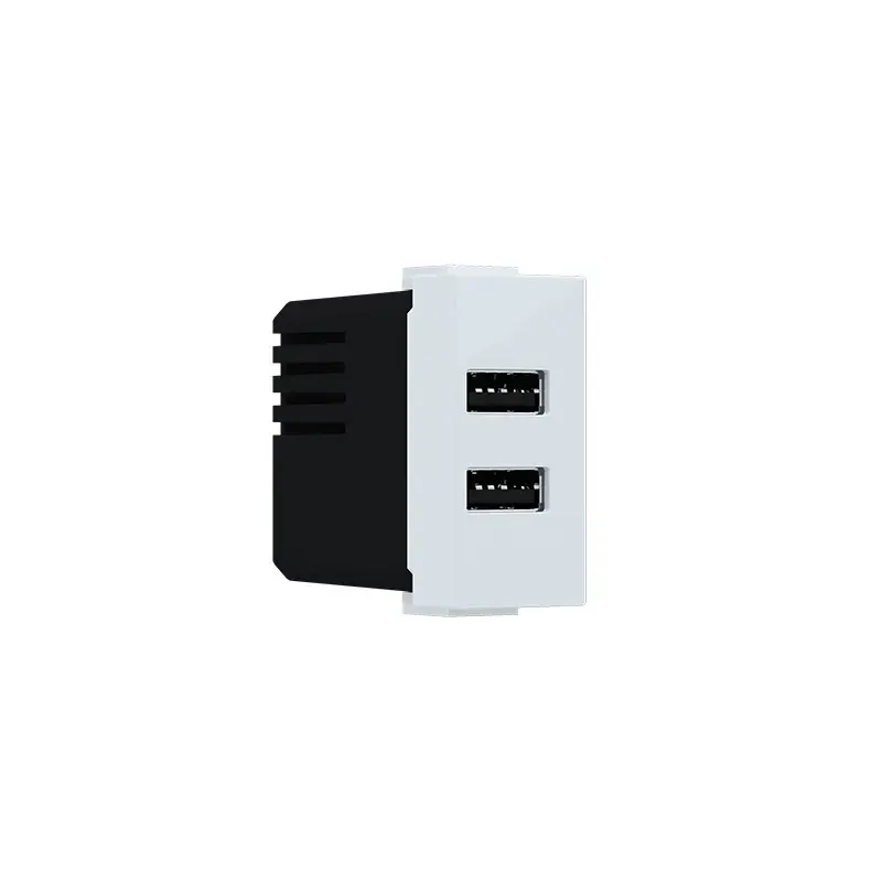 MODYS ΠΡΙΖΑ ΤΡΟΦΟΔΟΣΙΑΣ USB 2XUSB A+C ΛΕΥΚΟ 5VDC 3A IP20