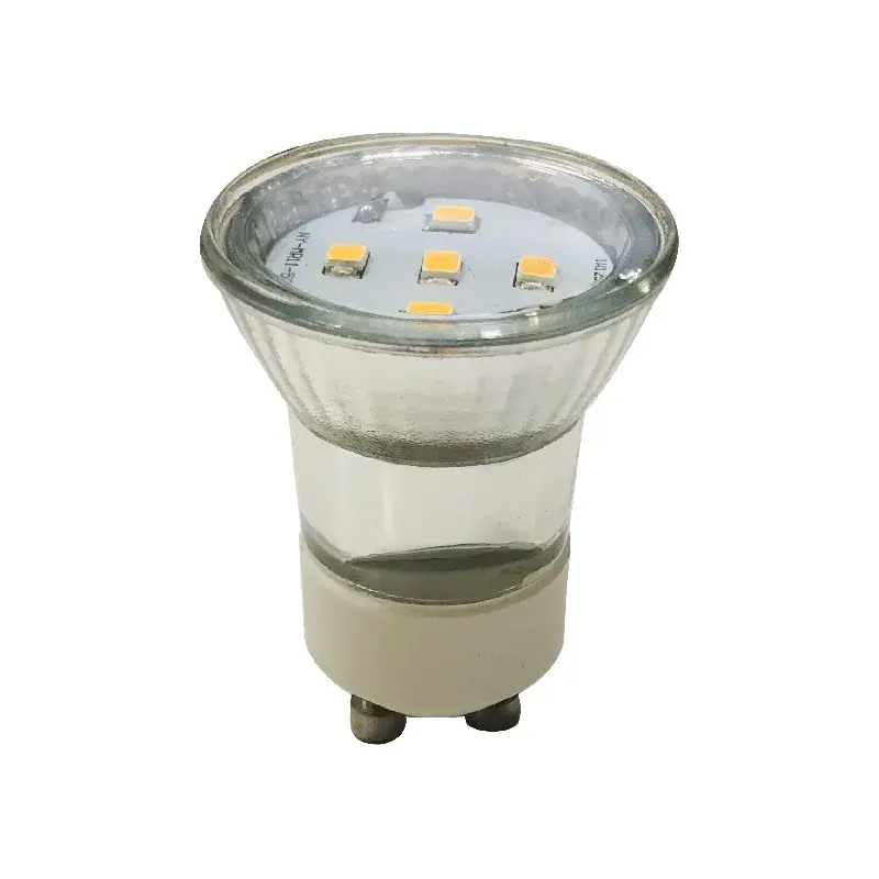 LED SMD ΓΥΑΛΙΝΟ MINI 3W 4000K 230V AC 270LM RA80 30000HRS 120° ΓΥΑΛΙΝΟ 1xGU10