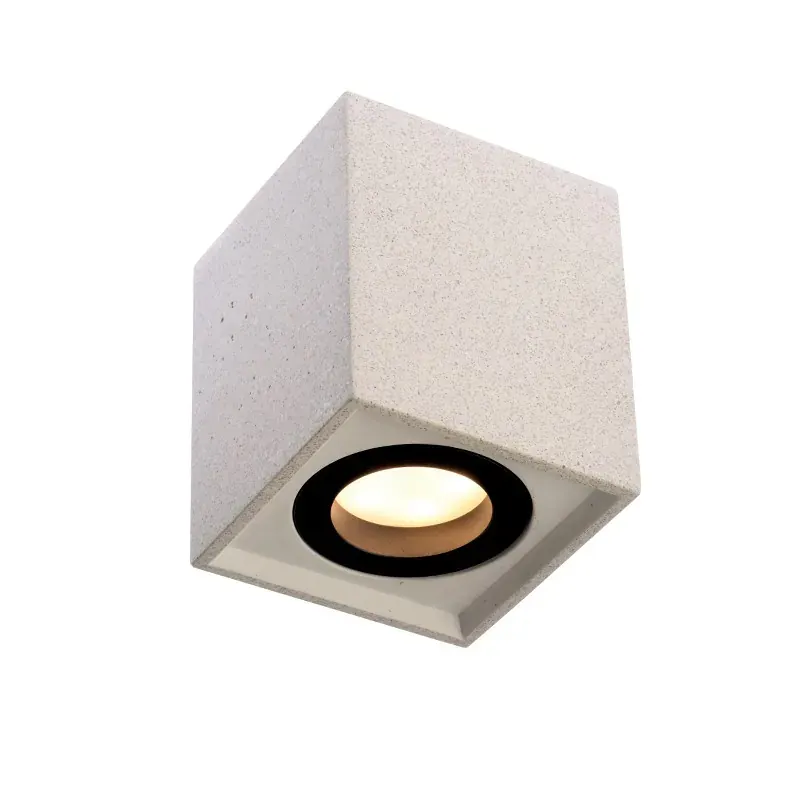 ΟΡΟΦΗΣ Φ/Σ 1ΧGU10 ΛΕΥΚΟ ΤΣΙΜΕΝΤΟ 8,5X8,5XH10CM MONTE