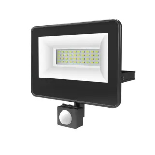 BLACK SENSOR LED SMD ΠΡΟΒΟΛΕΑΣ IP66 30W 4000K 3100LM 230V AC Ra80