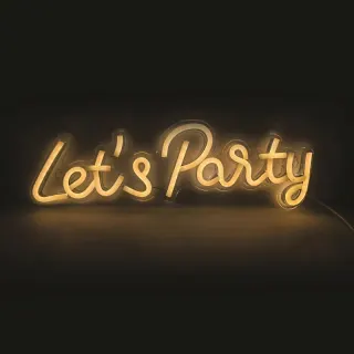 LET’S PARTY 125 NEON LED ΛΑΜΠ USB ΚΑΛ 2m ΘΕΡΜΟ IP20 41*1,6 *13,5cm 2m ΚΑΛ