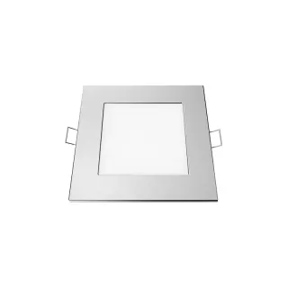 LED ΠΑΝΕΛ ΧΩΝΕΥΤΟ 230V AC 6W 6500K 470LM Ra80 Φ118mm ΝΙΚΕΛ ΜΑΤ ΣΤΡΟΓΓΥΛΟ