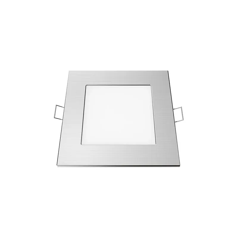 LED ΠΑΝΕΛ ΧΩΝΕΥΤΟ 230V AC 6W 6500K 470LM Ra80 Φ118mm ΝΙΚΕΛ ΜΑΤ ΣΤΡΟΓΓΥΛΟ