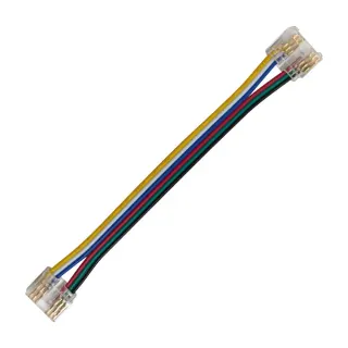 CONNECTOR FOR COB RGB CCT STRIP 12mm PCB WIDTH-10CM 6 WIRES IN THE MIDDLE