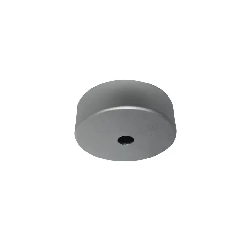 ΜΕΤΑΛΛΙΚΗ ΓΚΡΙ ΣΤΡΟΓΓΥΛΗ ΡΟΖΕΤΑ Φ80x30mm