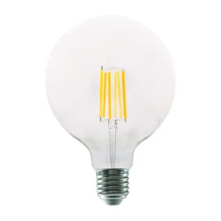 LED FILAMENT E27 G125 12W 4000K 230V AC 1600LM RA80 30000H 360°
