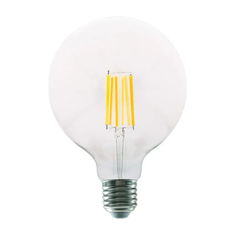 LED FILAMENT E27 G125 12W 4000K 230V AC 1600LM RA80 30000H 360°