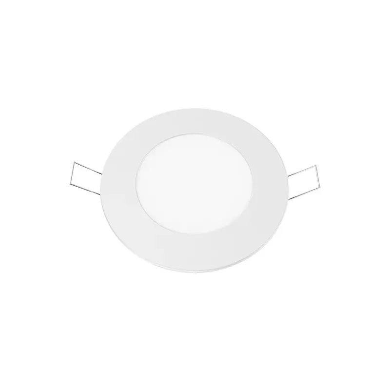 LED ΠΑΝΕΛ ΧΩΝΕΥΤΟ 230V AC 6W 4000K 470LM Ra80 Φ119mm ΛΕΥΚΟ ΣΤΡΟΓΓΥΛΟ