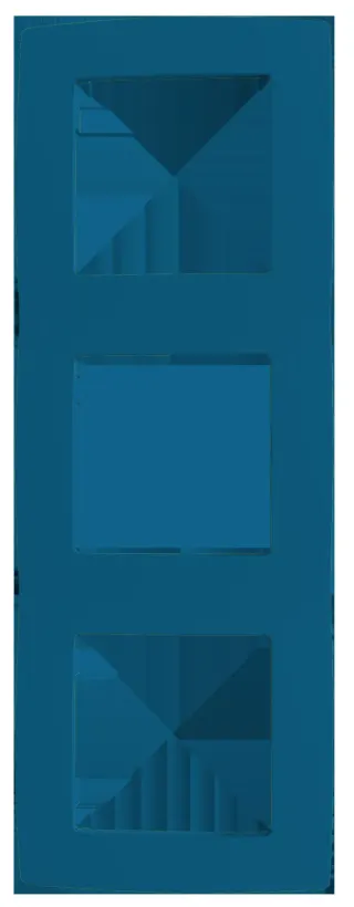 PRIME ΠΛΑΙΣΙΟ 3 ΘΕΣΕΩΝ ΓΑΛΑΖΙΟ IP20