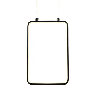 NETTO ΦΩΤΙΣΤΙΚΟ ΚΡΕΜΑΣΤΟ ΜΑΥΡΟ ΜΑΤ ΜΕΤΑΛΛΙΚΟ LED 11W 3000K 1044Lm IP20 110Χ1360mm