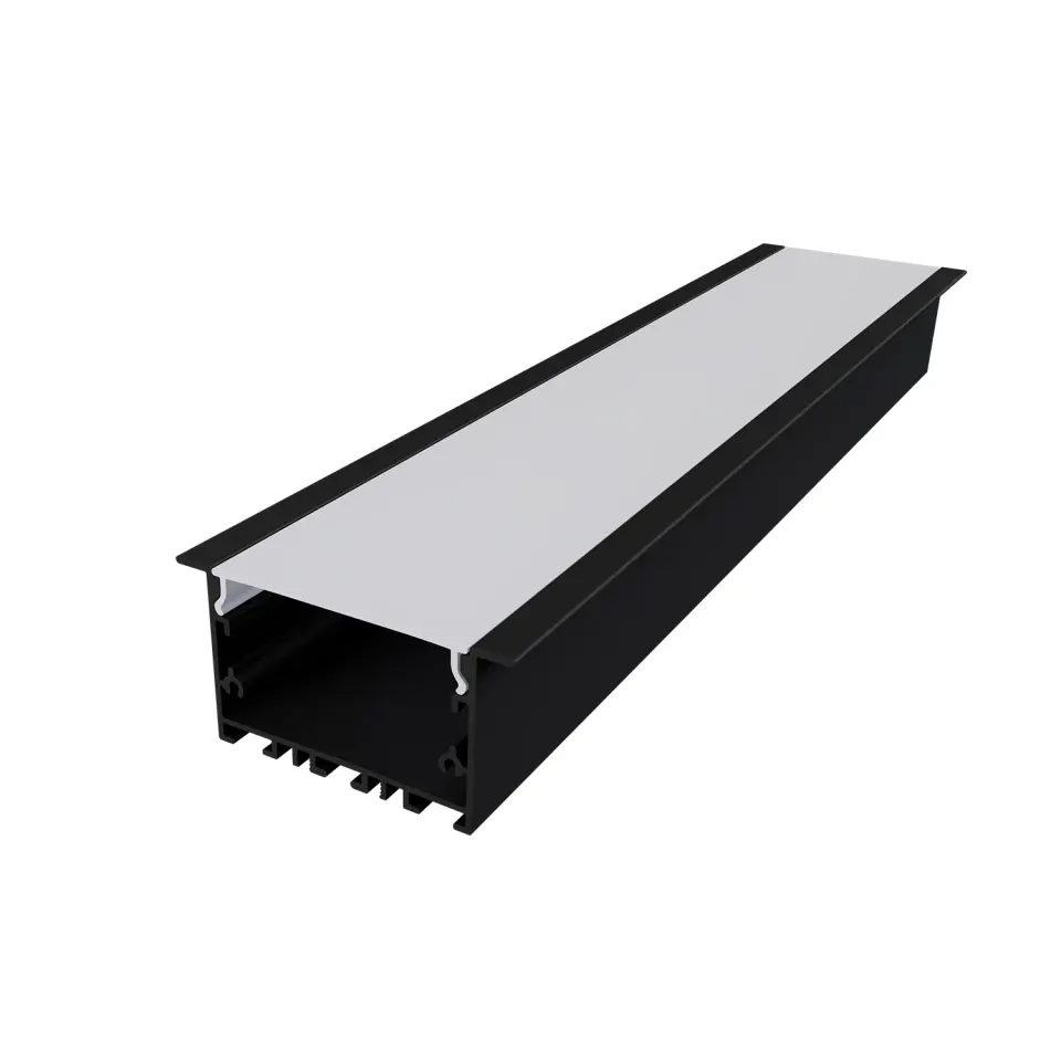 WILA ΠΡΟΦΙΛ ΑΛΟΥΜΙΝΙΟΥ ΜΑΥΡΟ ΜΕ ΟΠΑΛ ΚΑΛΛΥΜΑ 3m/pc