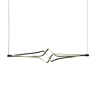 ΚΡΕΜΑΣΤΟ Φ/Σ LED 48W 3800LM CCT IP20 ΜΑΥΡΟ ΑΛΟΥΜΙΝΙΟ + ΑΚΡΥΛΙΚΟ
