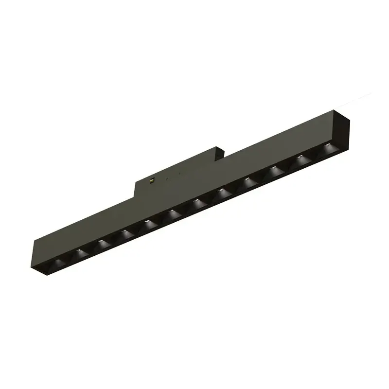 ΜΙΝΙ ΜΑΥΡΟ ΜΑΓΝΗΤΙΚΟ ΦΩΤΙΣΤΙΚΟ 24V DC 10W 4000K 500LM 36° Ra90 5YRS L196mm