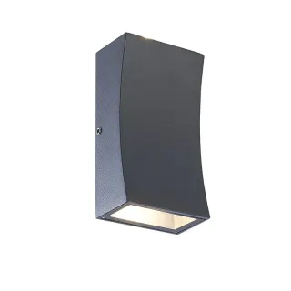 LED HP WALL LUMINAIRE 6W 180LM 89° 230V AC 3.000K DARK GREY CRI80 IP65 30.000HRS