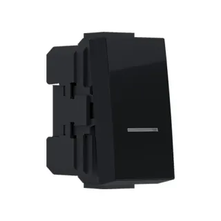 MODYS ΜΠΟΥΤΟΝ ΑΠΛΟ ΜΑΥΡΟ ΜΑΤ 1P 10A 250VAC IP20