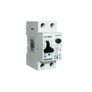 ΗΛΕΚΤΡΟΜΑΓΝΗΤΙΚΟΣ ΔΙΑΚΟΠΤΗΣ ΔΙΑΡΡΟΗΣ RCBO 1P+N C6 30mА A TYPE 6kA 2M