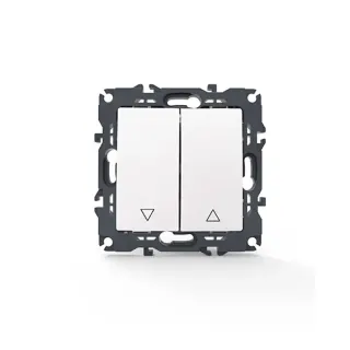 PRIME ΜΠΟΥΤΟΝ ΡΟΛΛΩΝ ΜΕ ΚΛΙΠ ΠΛΑΣΤΙΚΟ ΛΕΥΚΟ 2P 10A 250VAC IP20