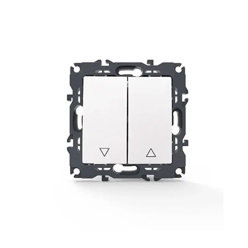 PRIME ΜΠΟΥΤΟΝ ΡΟΛΛΩΝ ΜΕ ΚΛΙΠ ΠΛΑΣΤΙΚΟ ΛΕΥΚΟ 2P 10A 250VAC IP20