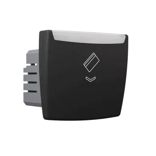 MODYS ΜΗΧΑΝΙΚΟΣ ΚΑΡΤΟΔΙΑΚΟΠΤΗΣ 220V 10Α ΜΑΥΡΟ ΜΑΤ IP20