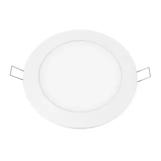 LED ΠΑΝΕΛ ΧΩΝΕΥΤΟ 230V AC 12W 3000K 1040LM Ra80 Φ170mm ΛΕΥΚΟ ΣΤΡΟΓΓΥΛΟ