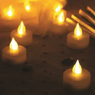 ΔΙΑΚΟΣΜΗΤΙΚΑ ΣΕΤ TEA LIGHTS 4 LED ΘΕΡΜO ΜΕ ΜΠΑΤΑΡΙΕΣ 4xCR2032 (ΔΕΝ ΣΥΜΠ) IP20 5x38mm