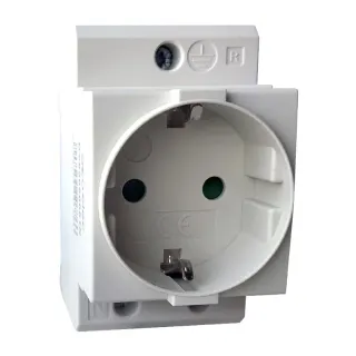DIN RAIL SOCKET Schuko-2P+E 16A 2,5M