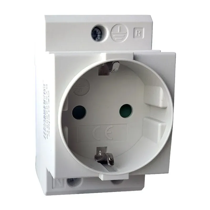 DIN RAIL SOCKET Schuko-2P+E 16A 2,5M