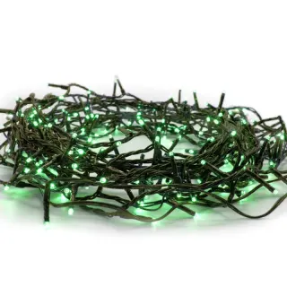 ΛΑΜΠΑΚΙΑ 100 LED ΣΕ ΣΕΙΡΑ ΘΕΡΜΟ ΛΕΥΚΟ ΚΑΟΥΤΣΟΥΚ ΠΡΑΣΙΝΟ ΑΝΑ 50mm ΑΝΤΑΠΤΟΡΑ 31VDC ΜΕ ΔΥΝΑΤΟΤΗΤΑ ΕΠΕΚΤΑΣΗΣ MAX 6 ΣΕΤ & ΚΑΛΩΔΙΟ ΠΡΑΣΙΝΟ 5m IP44