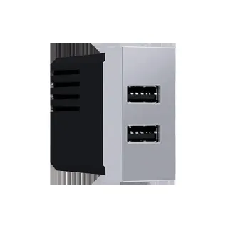 MODYS ΠΡΙΖΑ ΤΡΟΦΟΔΟΣΙΑΣ ΑΣΗΜΙ USB ΦΟΡΤΙΣΤΗΣ 2XUSB 5VDC 2X1.2A IP20