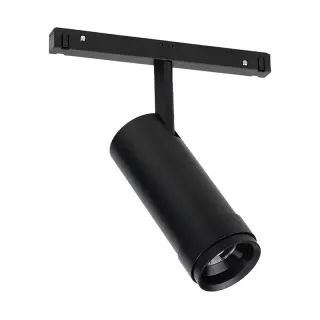 ΦΩΤΙΣΤΙΚΟ ΡΑΓΑΣ ΜΑΥΡΟ ΜΑΓΝΗΤΙΚΟ ZOOMABLE ΣΠΟΤ 48V DC 20W 4000K 1680LM MAx. 20-50°Ra90 Φ58x152mm OSRAM