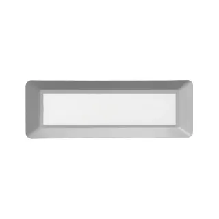 LED WALL RECTANGLE LUMINAIRE GREY 230V AC IP65 4W 3000K 290LM RA80
