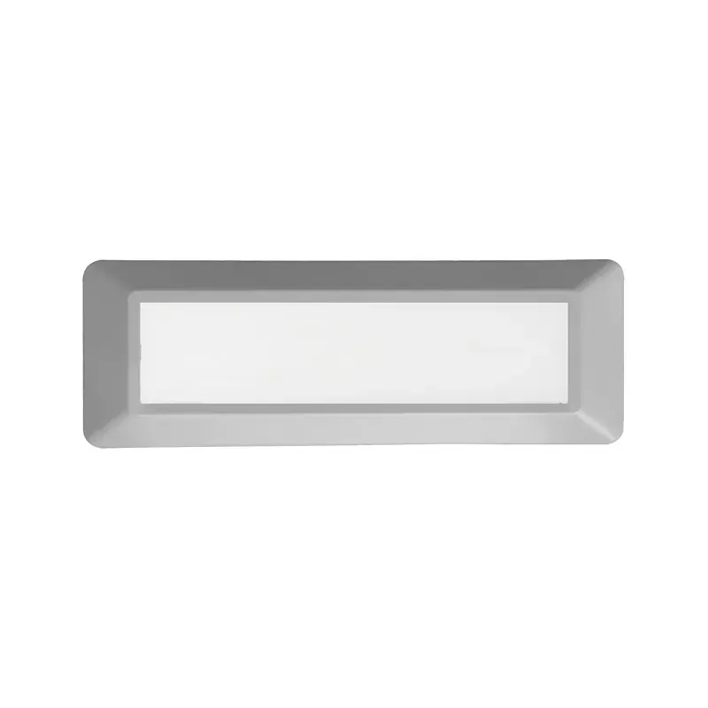 LED WALL RECTANGLE LUMINAIRE GREY 230V AC IP65 4W 3000K 290LM RA80