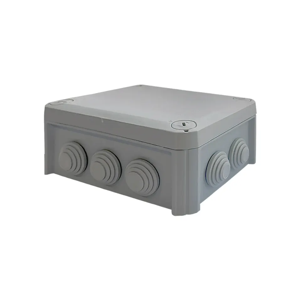 150x115x65mm ΕΠΙΤΟΙΧΟ ΚΟΥΤΙ ΔΙΑΚΛΑΔΩΣΗΣ ΚΑΛΩΔΙΩΝ,ΓΚΡΙ ΧΡΩΜΑΤΟΣ 10 ΔΙΟΔΙΩΝ IP66 RAL 7035