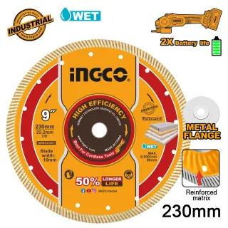 Διαμαντόδισκος Λεπτός Δομικών Υλικών και Πλακιδίων 230mm x 2.4mm