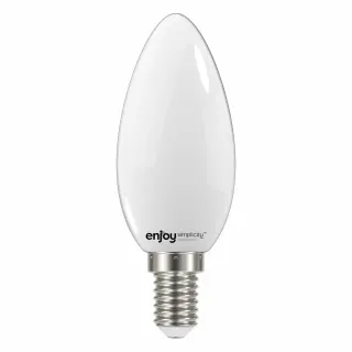 LED FILLAMENT MILKY B35 | 4W(>39w) Ε14 | 6500k | 450lm | {enjoysimplicity}™