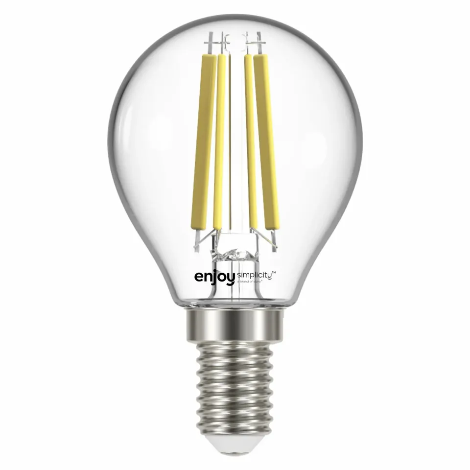 LED FILLAMENT CLEAR | P45 2W(>25w) E14 | 2700k | 250lm | {enjoysimplicity}™