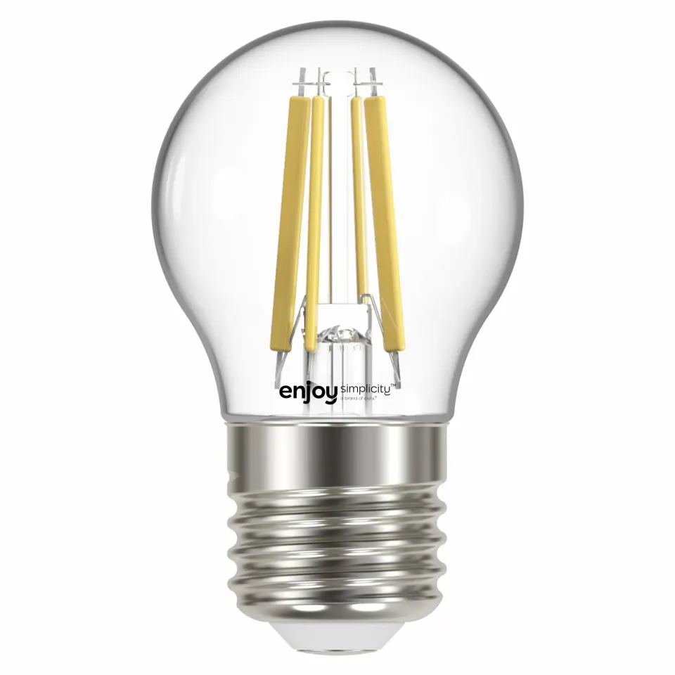 LED FILLAMENT CLEAR | P45 4W(>40w) E27 | 2700k | 470lm | {enjoysimplicity}™