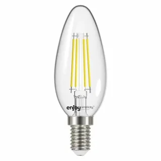 LED FILLAMENT CLEAR DIM | B35 4W(>40w) E14 | 2700k | 470lm | {enjoysimplicity}™