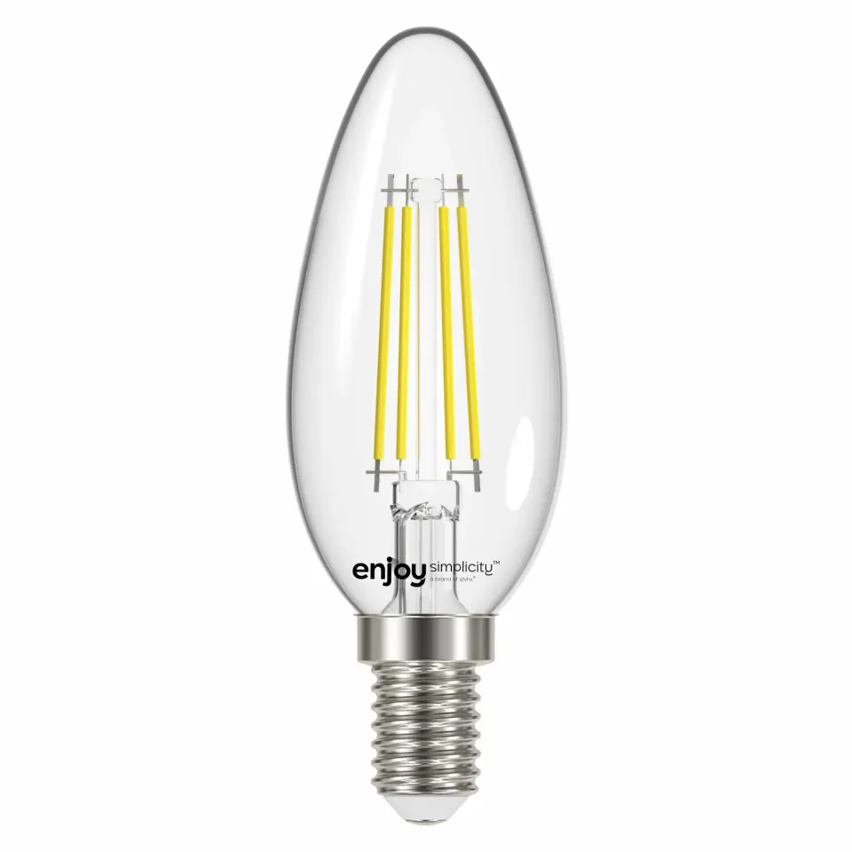 LED FILLAMENT CLEAR DIM | B35 4W(>40w) E14 | 6500k | 470lm | {enjoysimplicity}™