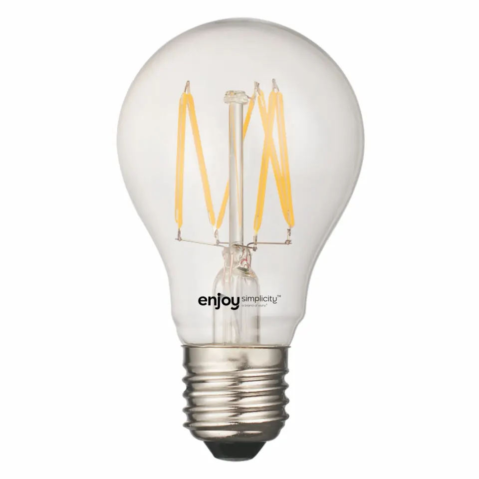 LED FILLAMENT CLEAR A60-6 | 6W Ε27 | 2700k | 700lm | Nondim | {enjoysimplicity}™