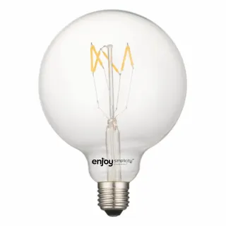 LED FILLAMENT CLEAR G125-6 | 5W Ε27 | 2700k | 600lm | Non-Dim{enjoysimplicity}™
