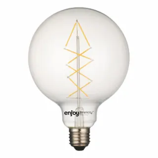 LED FILLAMENT CLEAR G125-8 | 5W Ε27 | 2700k | 650lm | Non-Dim{enjoysimplicity}™