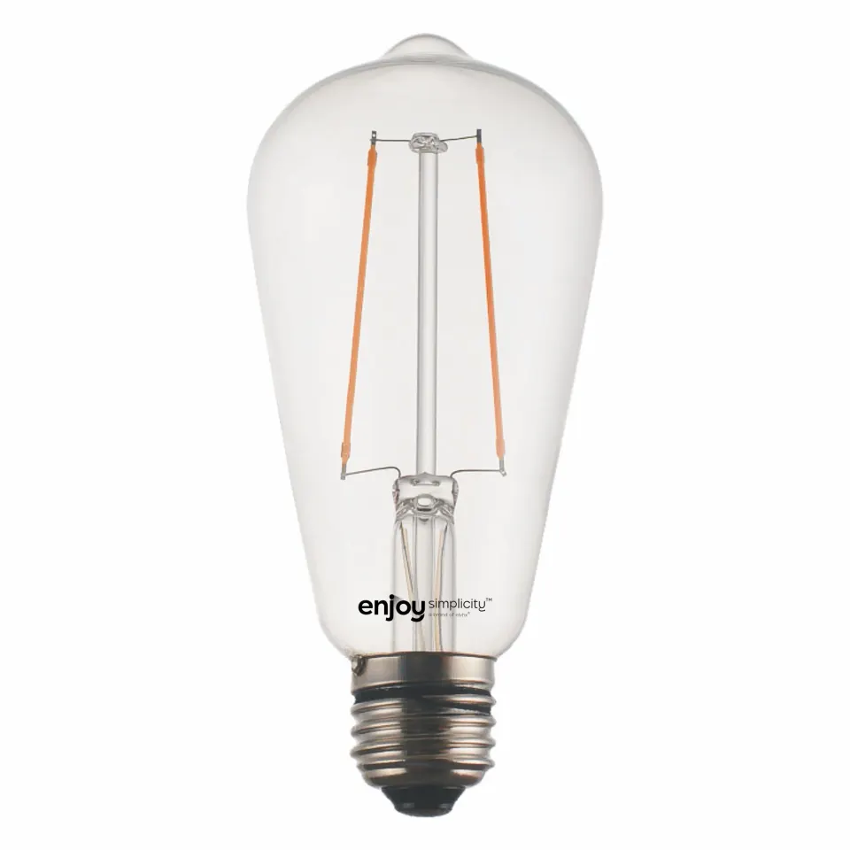 LED FILLAMENT DIM CLEAR ST64-2 | 2.5W Ε27 | 2700k | 200lm | {enjoysimplicity}™