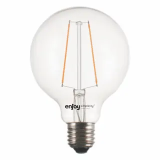 LED FILLAMENT DIM CLEAR G95-2 | 2.5W Ε27 | 2700k | 200lm | {enjoysimplicity}™