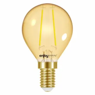LED FILLAMENT AMBER | P45 2.3W(>20w) E14 | <2000k | 180lm | {enjoysimplicity}™