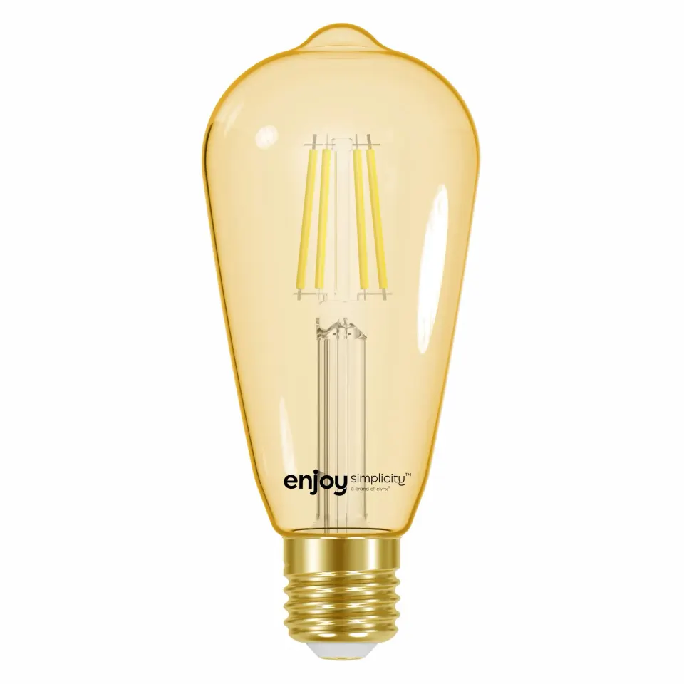 LED FILLAMENT AMBER | ST64 4W(>30w) E27 | 2200k | 320lm | {enjoysimplicity}™
