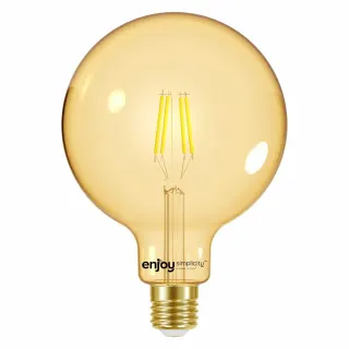 LED FILLAMENT AMBER | G95 4W(>30w) E27 | <2000k | 320lm | {enjoysimplicity}™